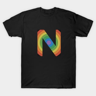 Retro Rainbow 'N' Sticker T-Shirt